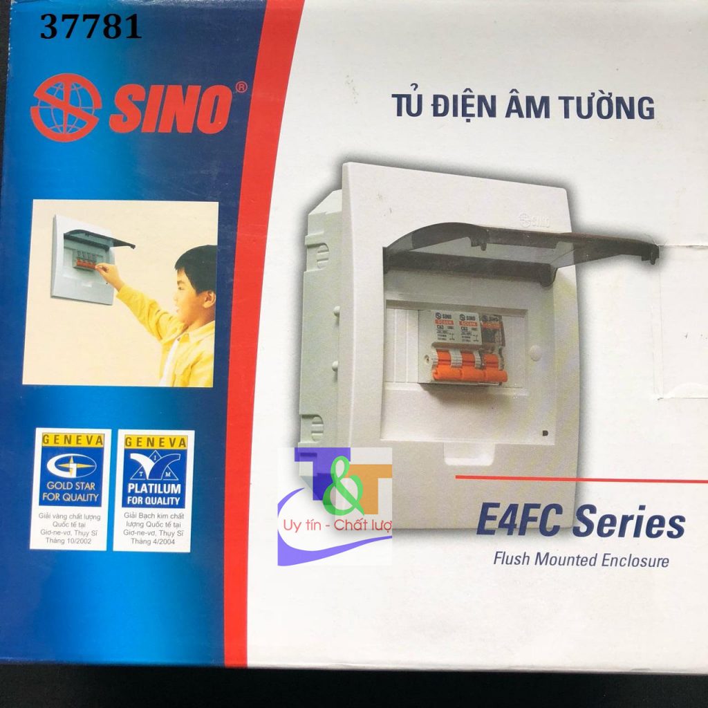 Tủ điện âm tường vỏ kim loại chứa MCCB và Khởi động từ Sino CKR15 chính  hãng giá tốt nhất Super MRO