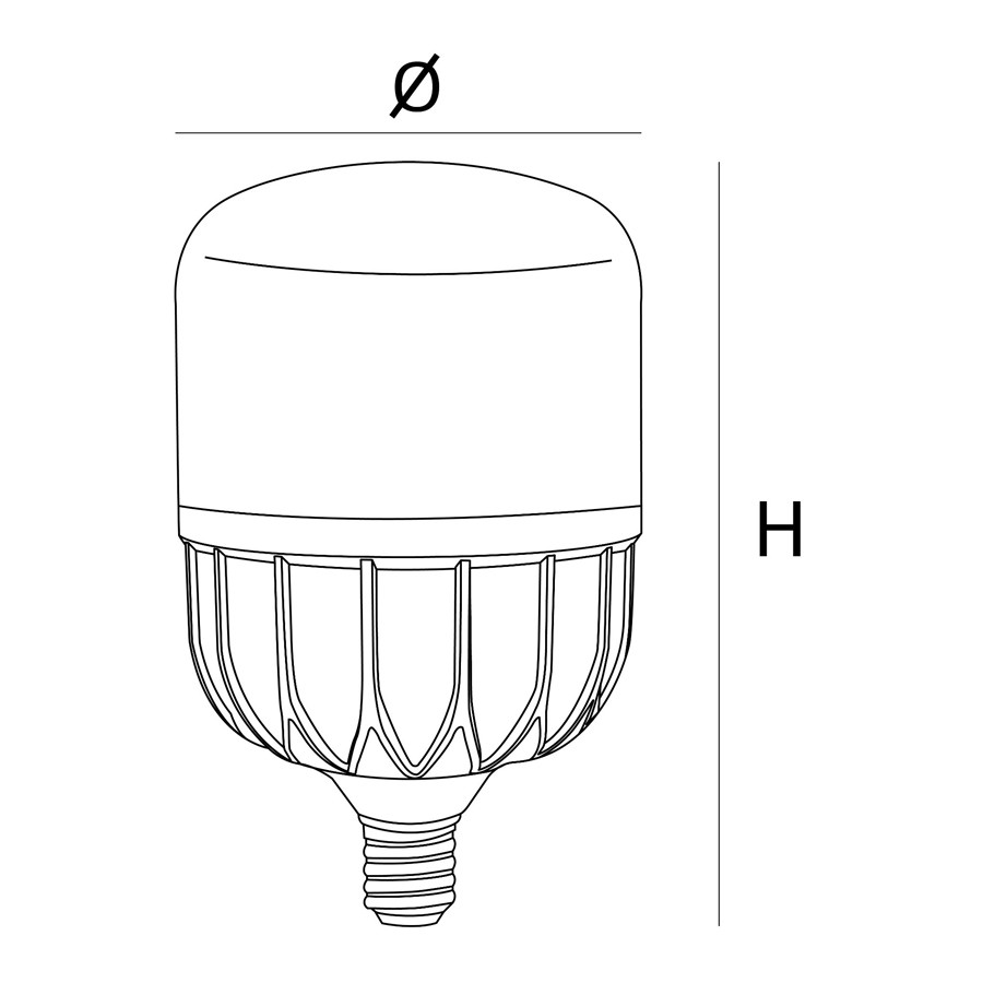 Bóng Đèn LED Bulb Trụ Công Suất Lớn NLB604 60W - thietbidientt